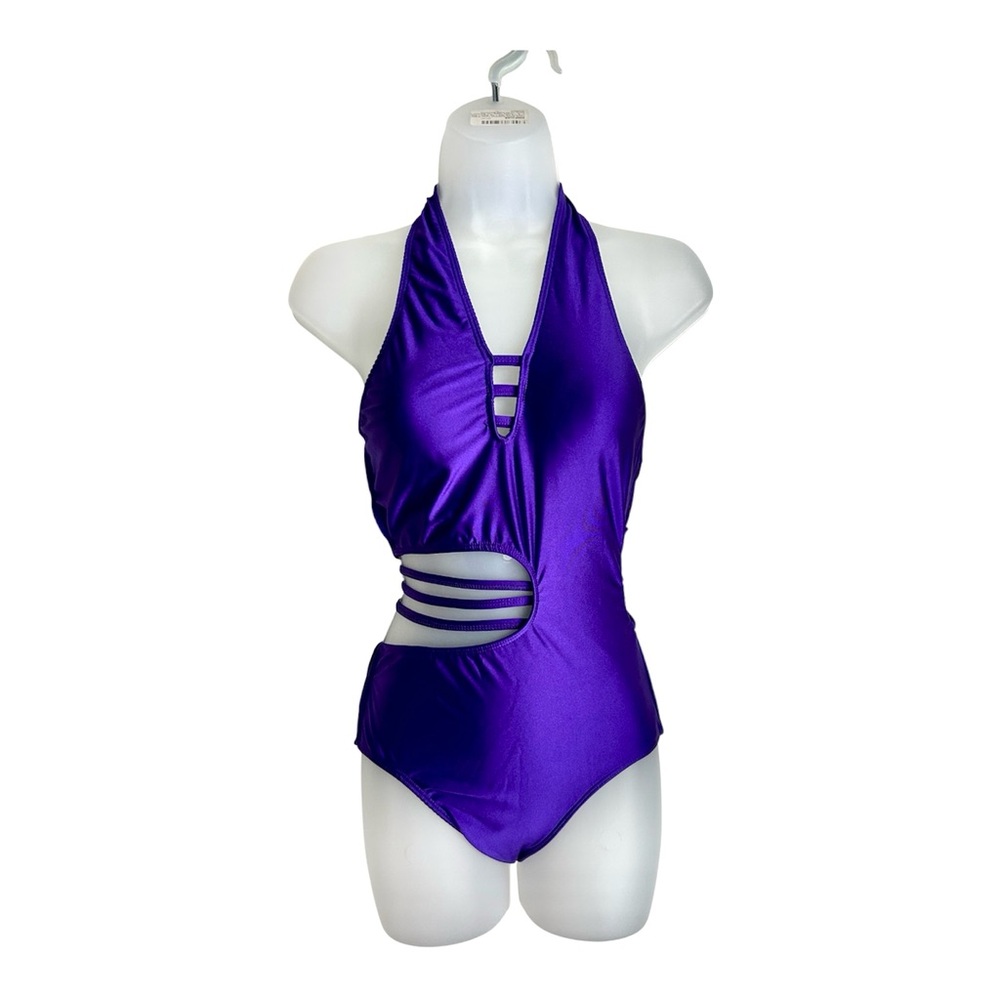 Dance Culture Designs Purple Tiras Strappy Leo Base Small Adult New!